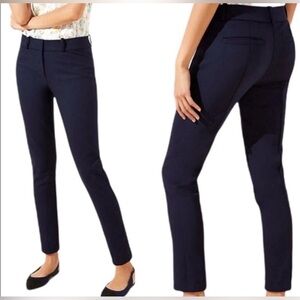 LOFT MARISA FIT NAVY BLUE SLACKS 0
